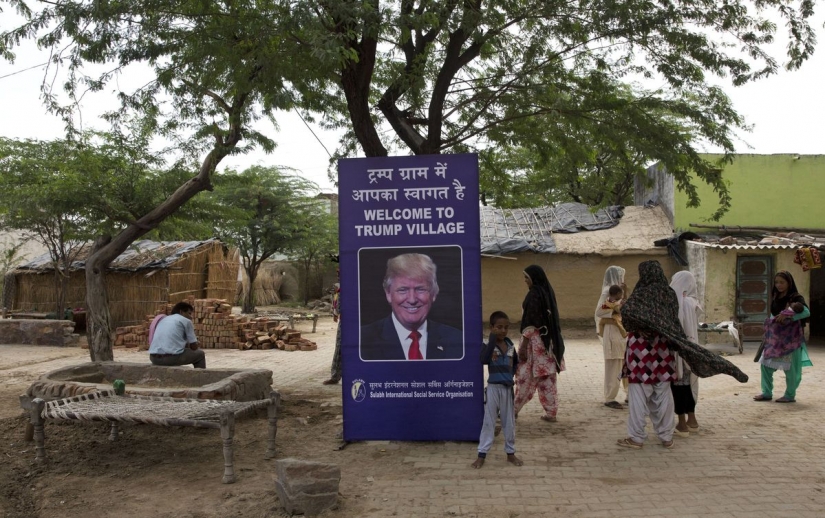 The Indians have agreed to rename their village to honor trump for 60 toilets