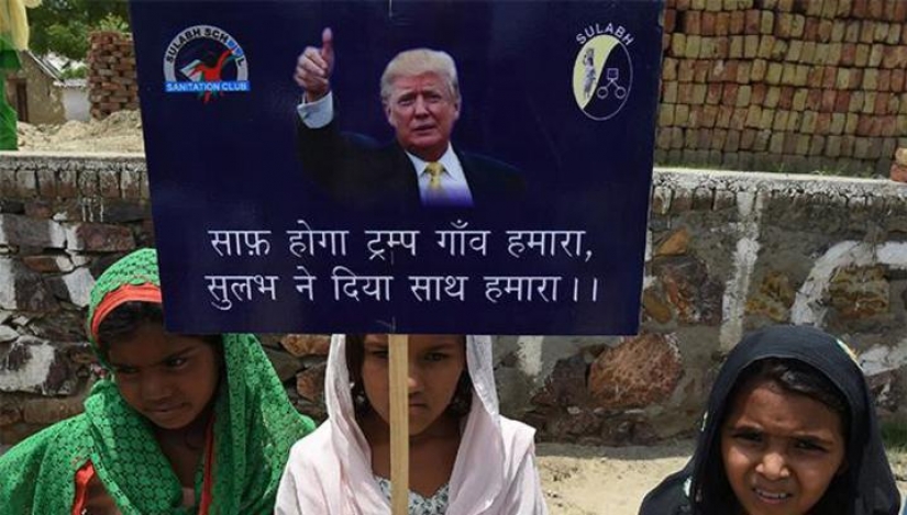 The Indians have agreed to rename their village to honor trump for 60 toilets