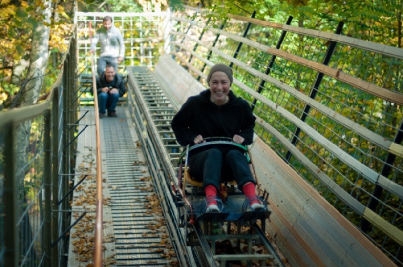 The Italian single-handedly built an amusement Park in the woods