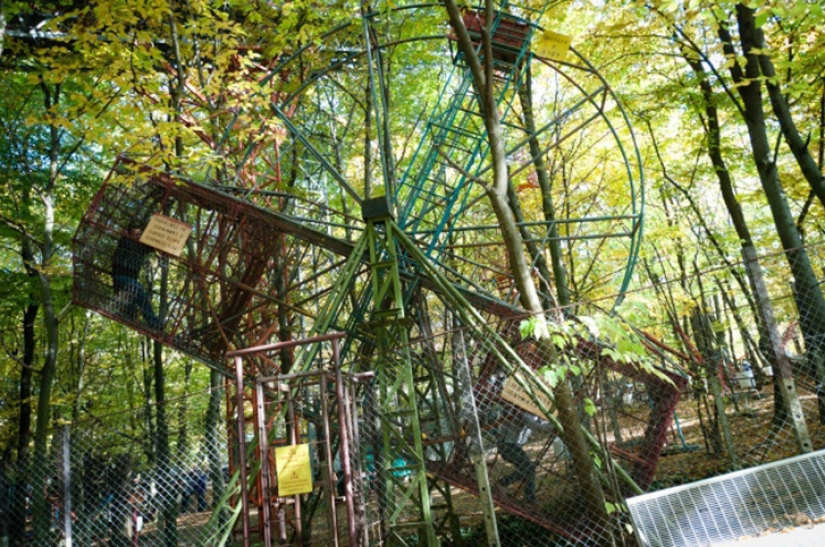 The Italian single-handedly built an amusement Park in the woods