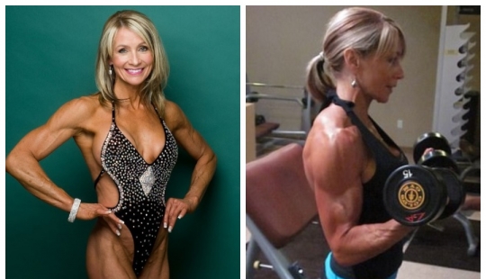 The muscles of the grandmother even jealous of men. But once she was afraid to go to the gym