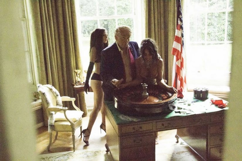 The pictures that Donald trump would burn