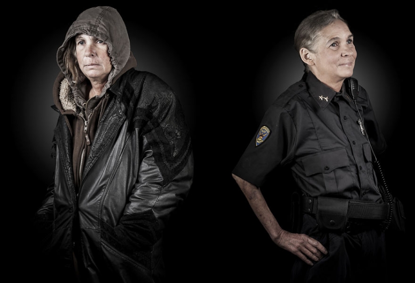 The Prince and the pauper: the photographer removed the homeless in the way of their dreams