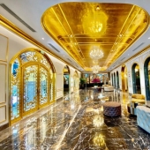 The Vietnam hotel was opened, covered with pure gold inside and outside
