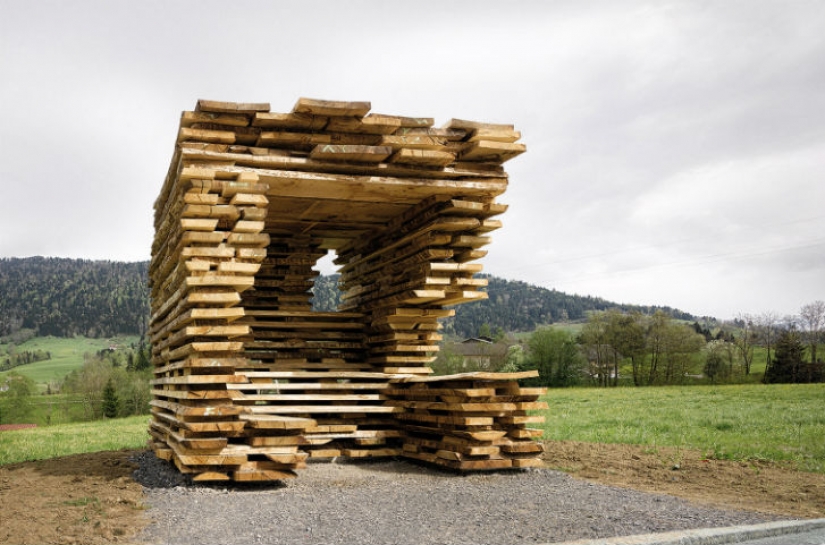 The world's coolest bus stop, where you will want to wait for the bus forever