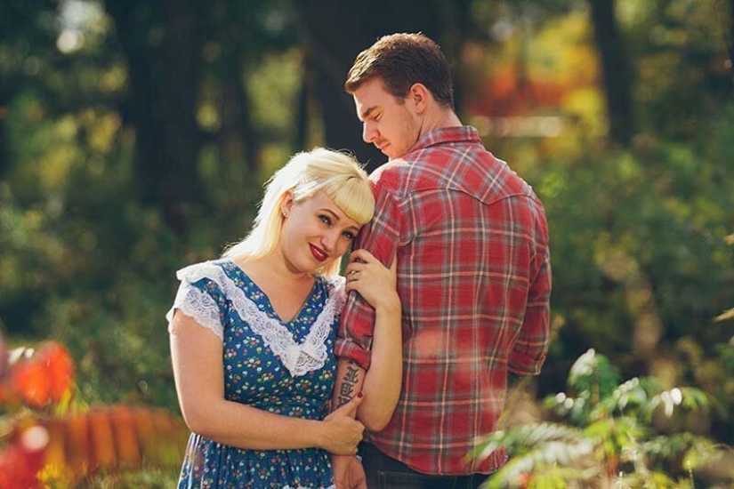 "Till death do us part": prenuptial photo shoot in the style of horror movies