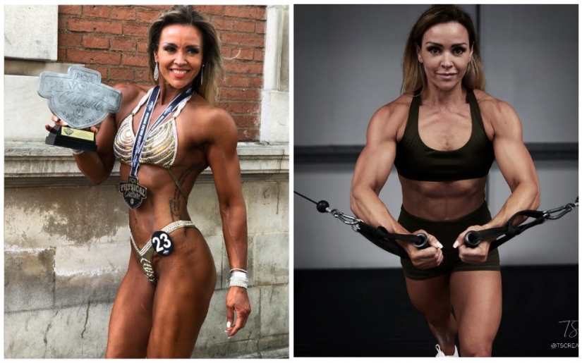 Tough love: the female bodybuilder says she is better in bed than skinny girls
