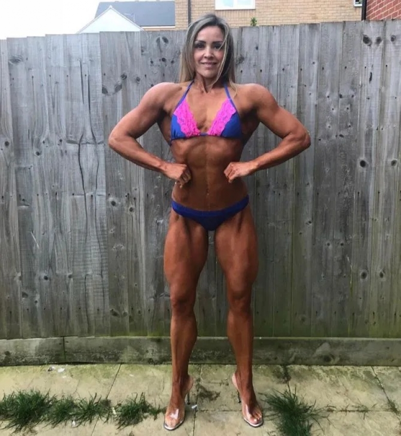 Tough love: the female bodybuilder says she is better in bed than skinny girls