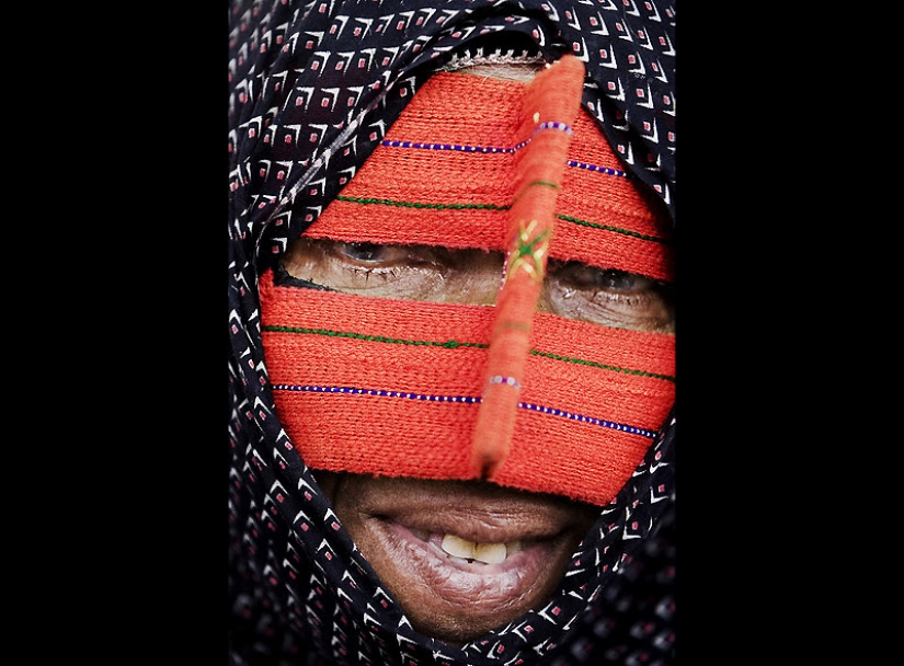 Traditional masks of Iranian women