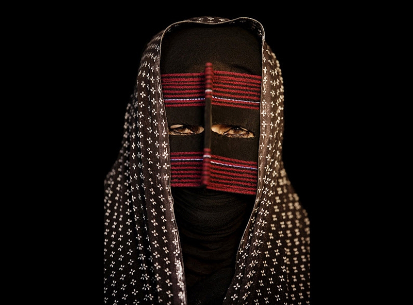 Traditional masks of Iranian women