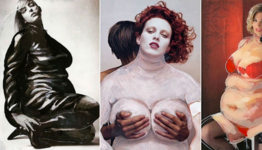 Turkish artist flirts with the unattainable sizes skinny models