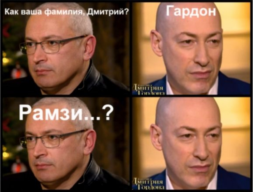 Ukrainian journalist Gordon joked in an interview with Khodorkovsky and created a new meme
