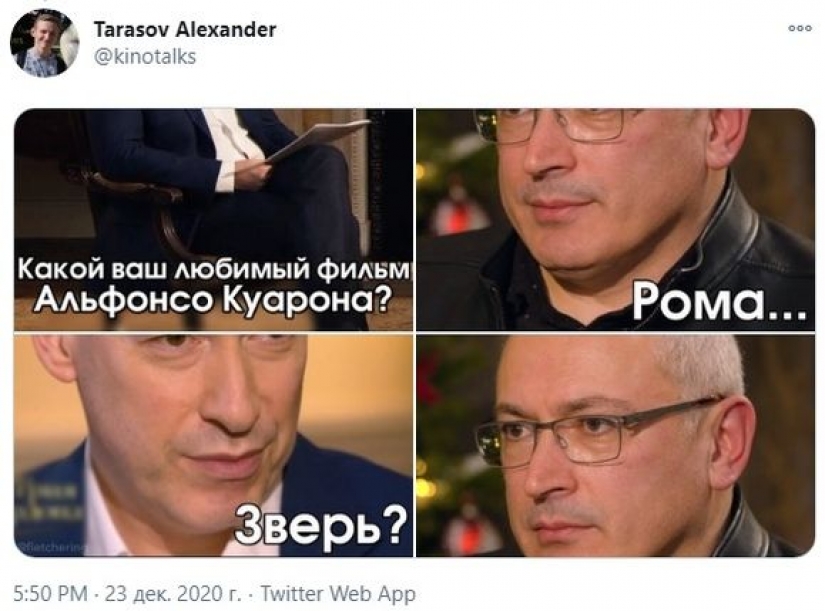 Ukrainian journalist Gordon joked in an interview with Khodorkovsky and created a new meme