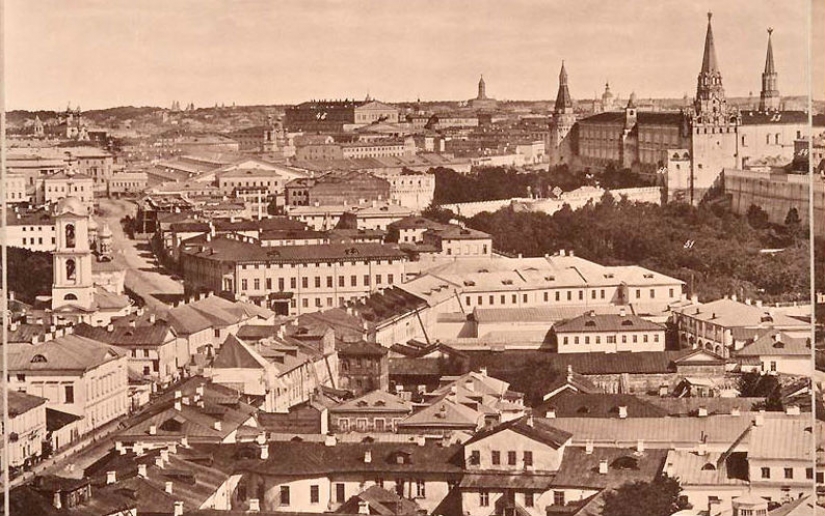 View from the Cathedral of Christ the Saviour: how did Moscow in 1867