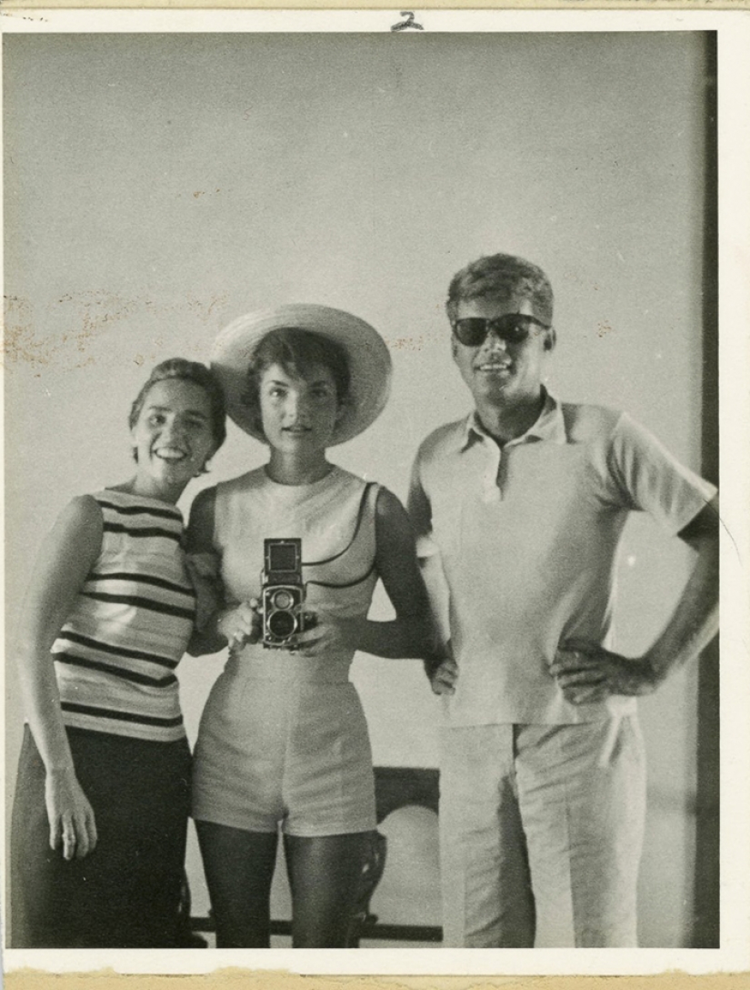Vintage selfie celebridades antes de la popularización de las