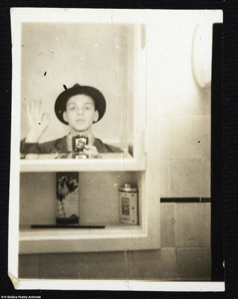Vintage selfie celebridades antes de la popularización de las