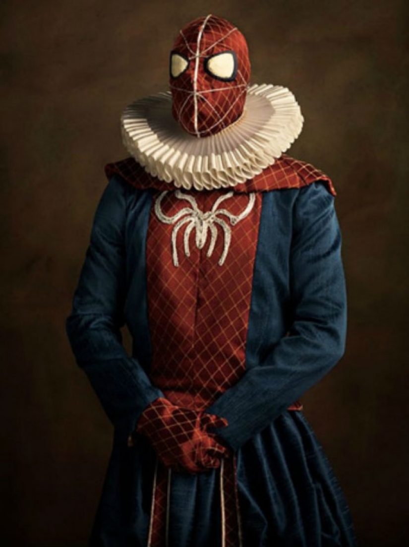 What would superheroes and villains in the paintings of Flemish artists