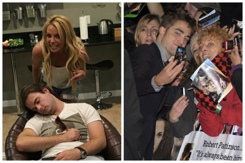 12 celebrities who made a very funny selfie with his fans