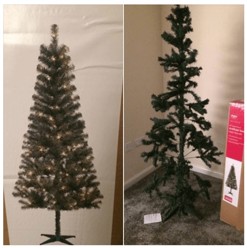13 de la más fea de árboles de Navidad