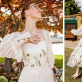 14 chic brides who weren't afraid to ditch their traditional wedding dress and stick to their style