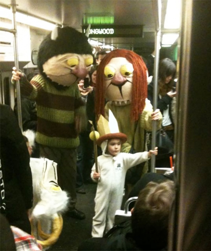 15 personas extrañas vistas en el metro