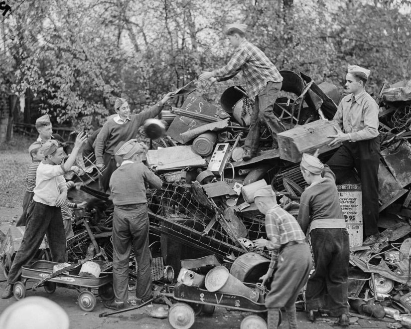 1942: cómo los estadounidenses recolectaron chatarra para la industria militar