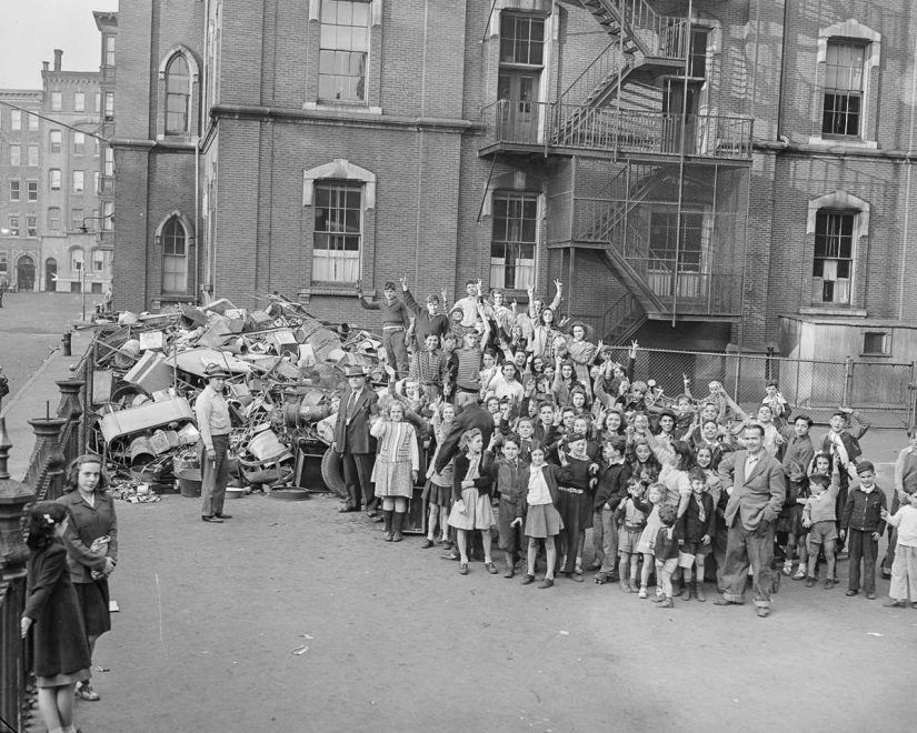 1942: cómo los estadounidenses recolectaron chatarra para la industria militar