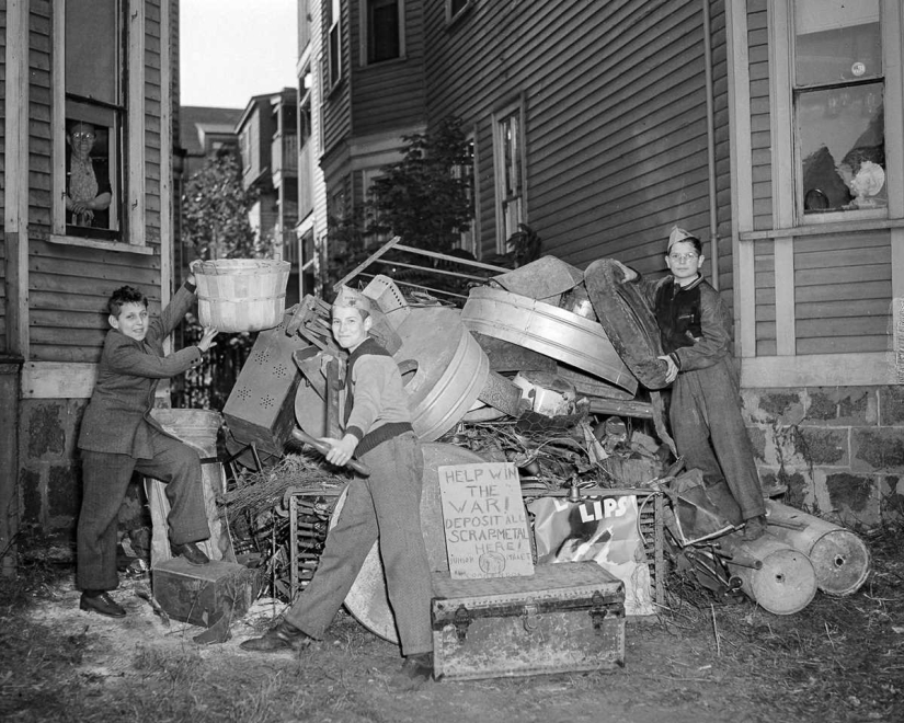 1942: cómo los estadounidenses recolectaron chatarra para la industria militar