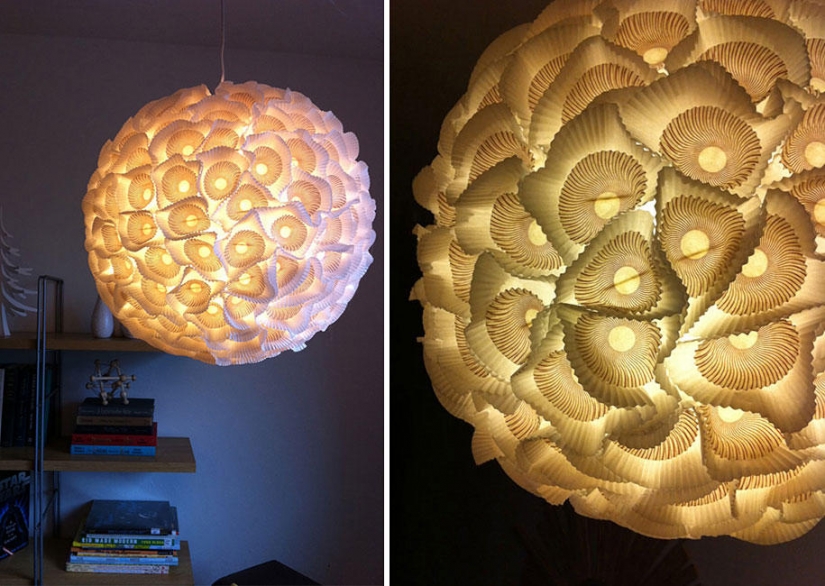 22 ideas for making lamps and chandeliers from everyday objects