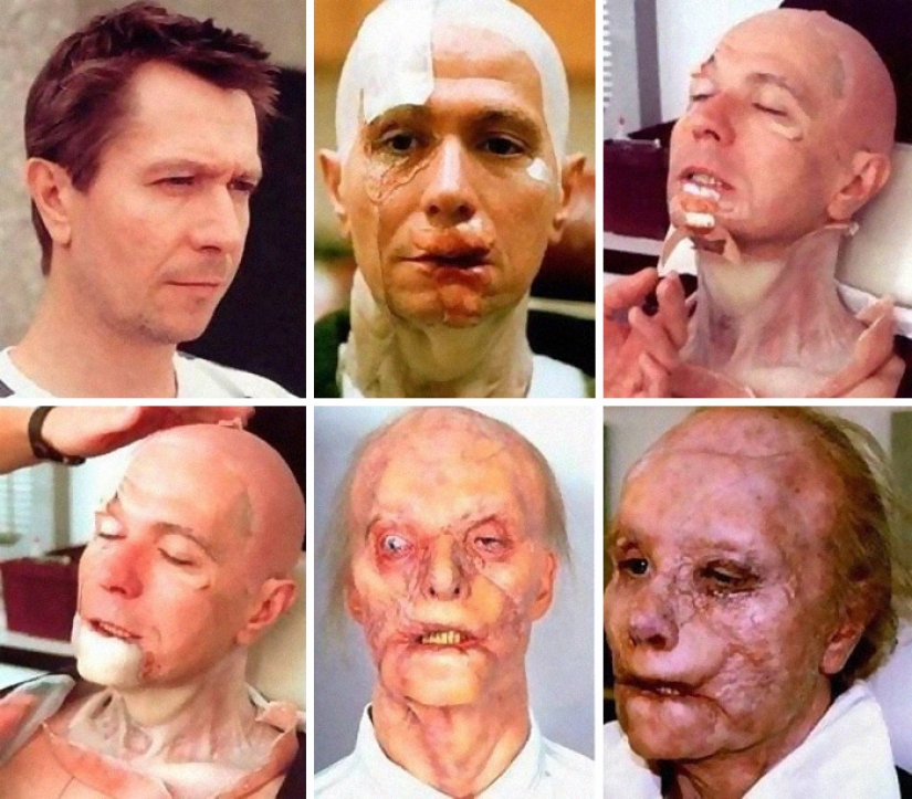 22 tomas de antes y después que muestran cuánto esfuerzo se ha invertido en el maquillaje de Hollywood