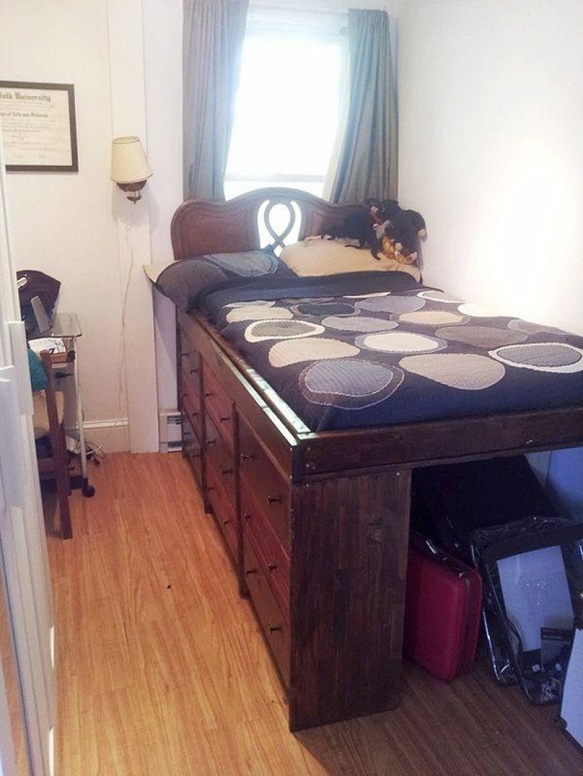 23 tips on how to equip a small bedroom