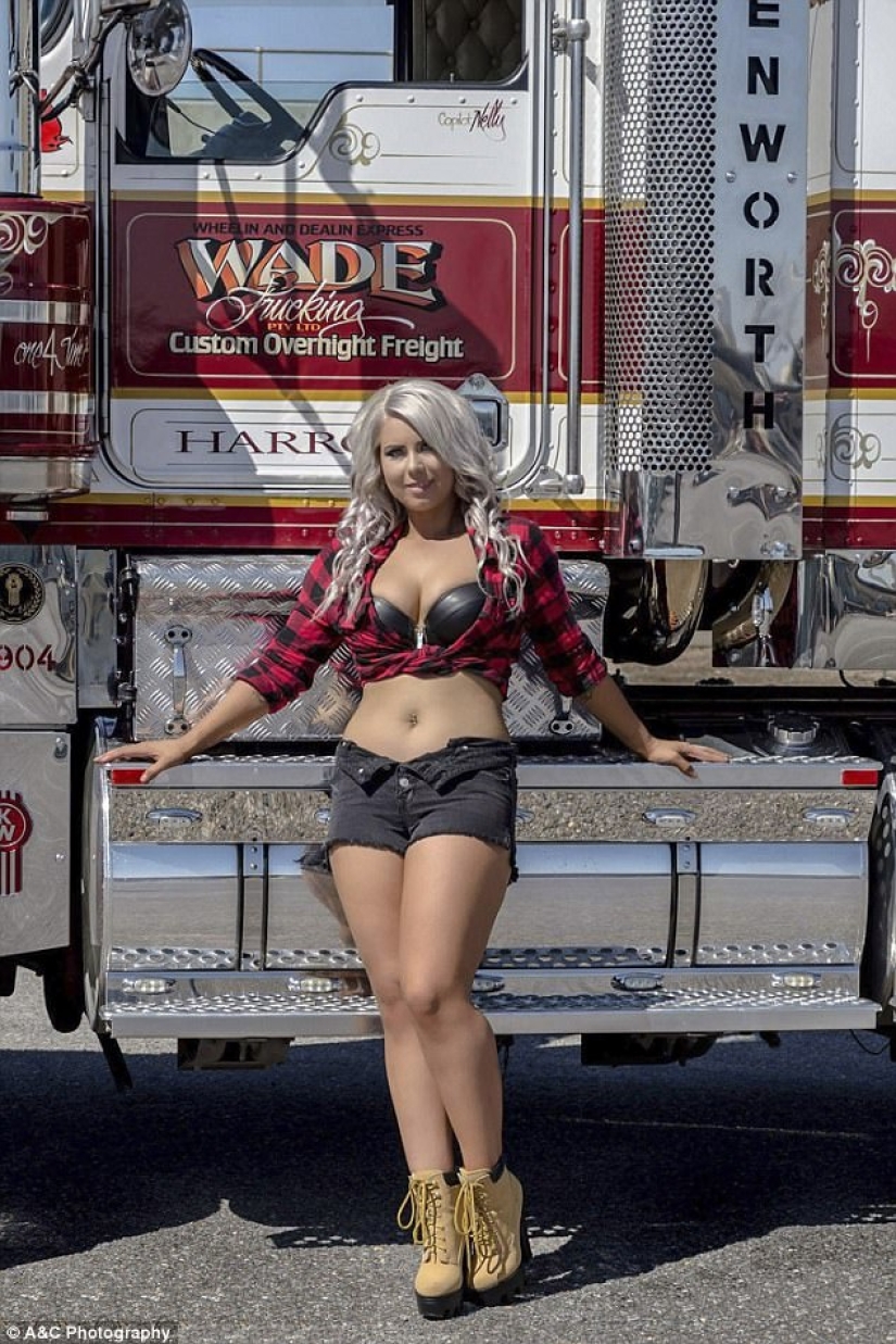 26-year-old trucker: "I dress like Barbie, but I'm my boyfriend among drivers"