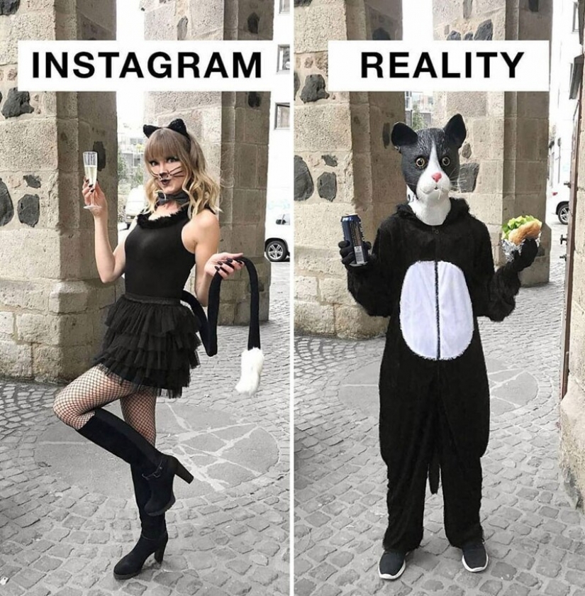 30 comparaciones divertidas de "Instagram y realidad" por Geraldine West