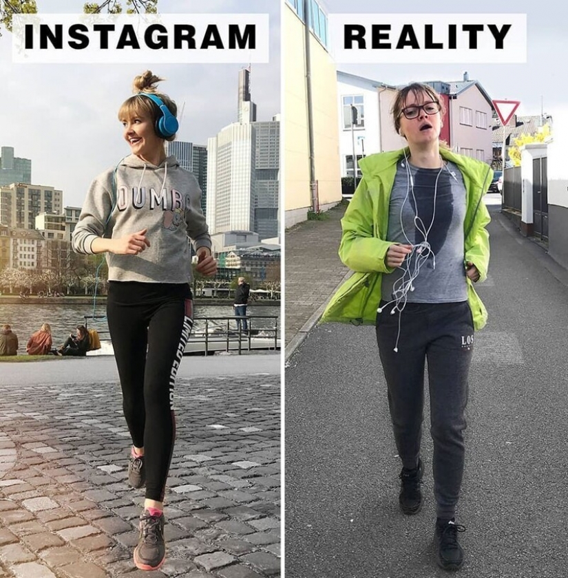 30 funny comparisons of "Instagram and Reality" by Geraldine West