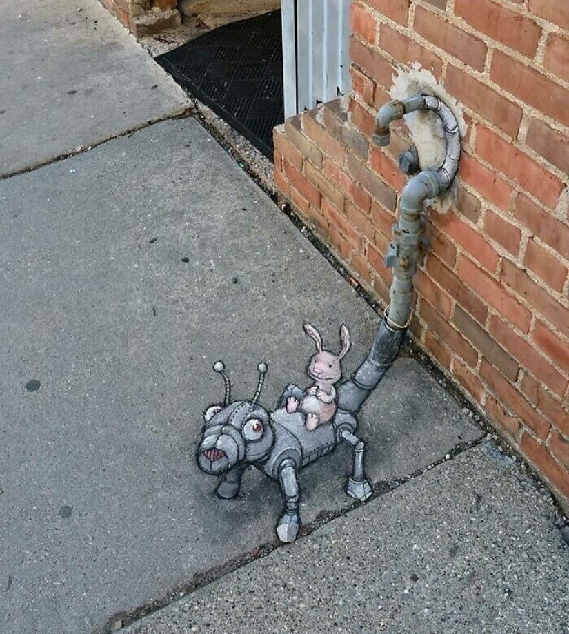 30 unknown animals in the city streets from the artist David Sinn