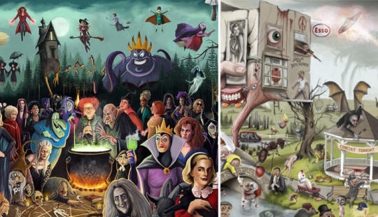 500 pop culture references in 5 posters