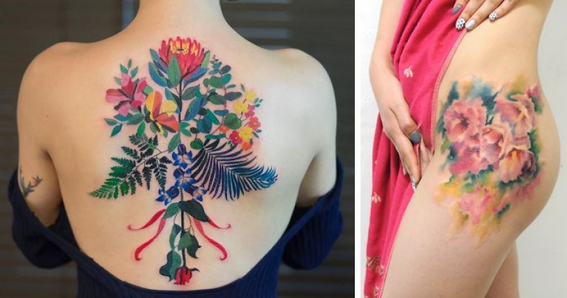 8 artistas del tatuaje que hacen inmortales las flores