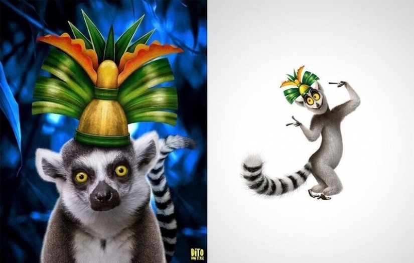 A digital artist from Italy showed how cartoon animals would look in reality