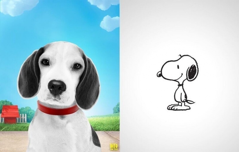 A digital artist from Italy showed how cartoon animals would look in reality