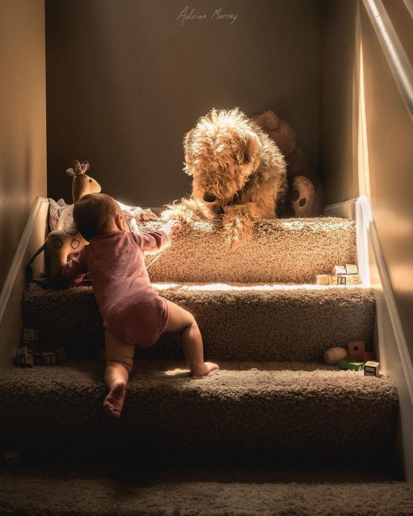 A father of four takes pictures of his children, proving that every day is magical