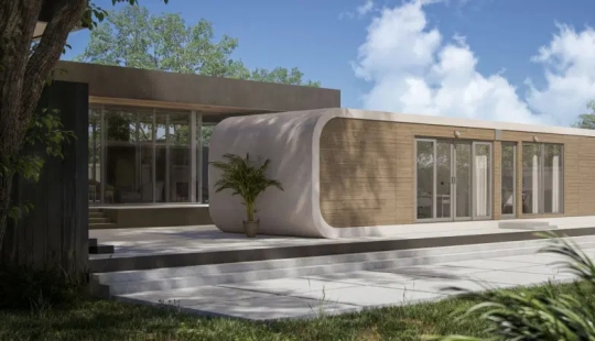 A house from a printer: an American company offers stunning 3D housing, which is built in a day