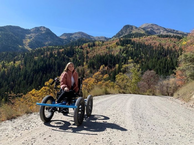 A man is developing an off-road "wheelchair" so his wife can travel to places she never knew existed