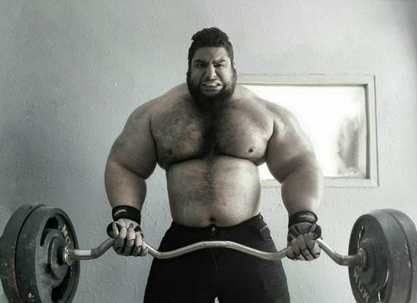 A man the size of a train: The "Iranian Hulk" shares details of his life and is going to MMA