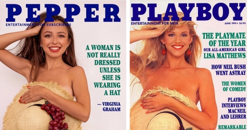 A Russian woman recreates hot Playboy covers right in her kitchen