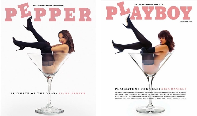 A Russian woman recreates hot Playboy covers right in her kitchen