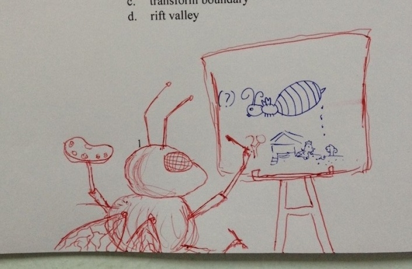 A Thai teacher improves the drawings of students. It turns out great!
