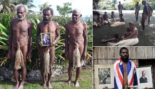 A tribe who worship Prince Philip as a God, waiting for his coming after death