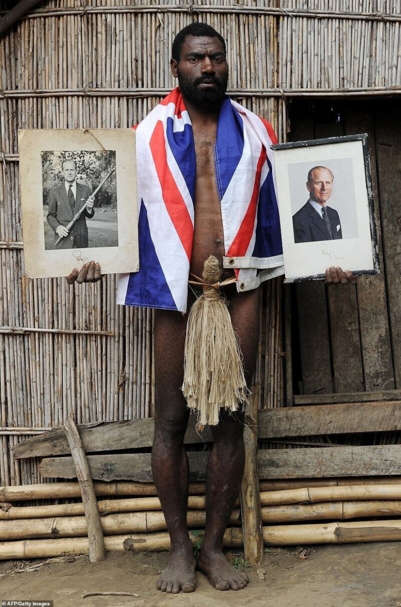 A tribe who worship Prince Philip as a God, waiting for his coming after death