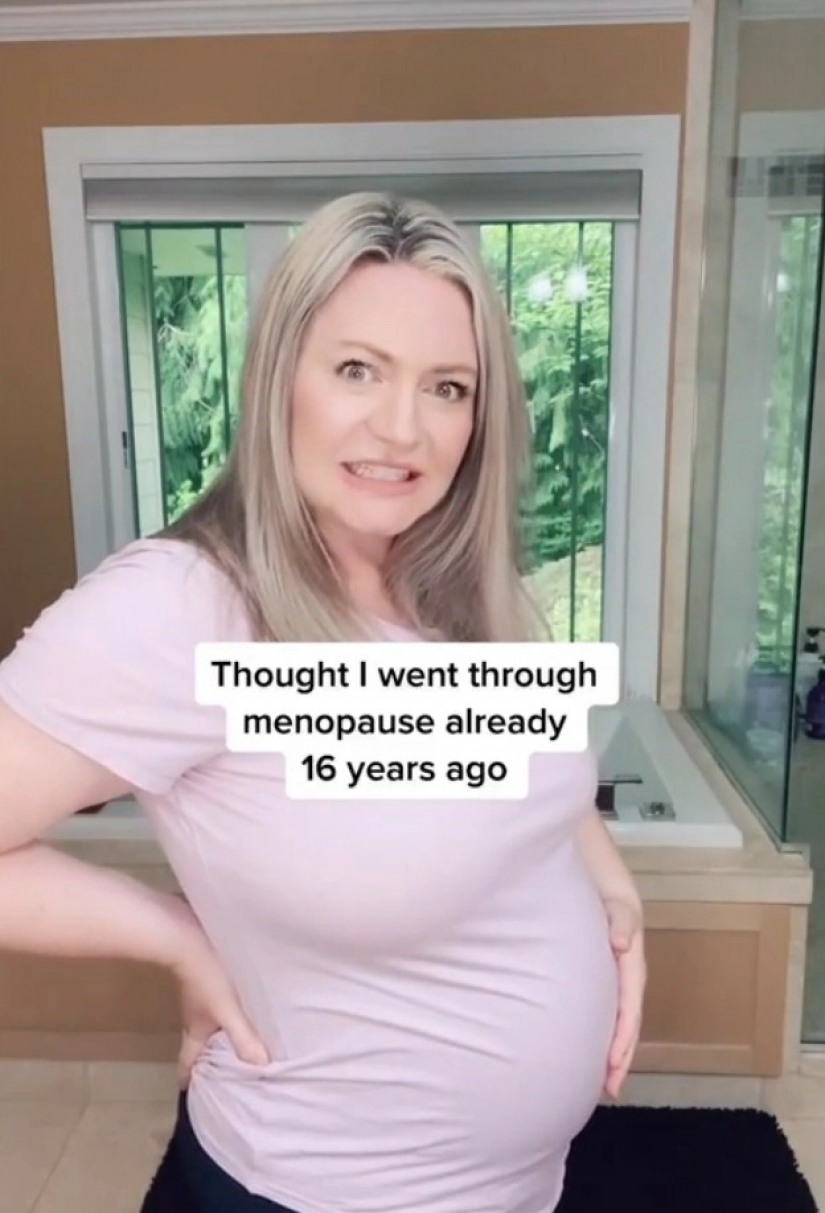 A woman unexpectedly became pregnant at the age of 62, despite menopause and her husband's vasectomy