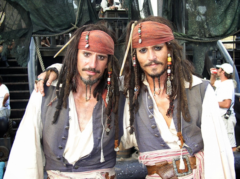 Actors and their stunt doubles